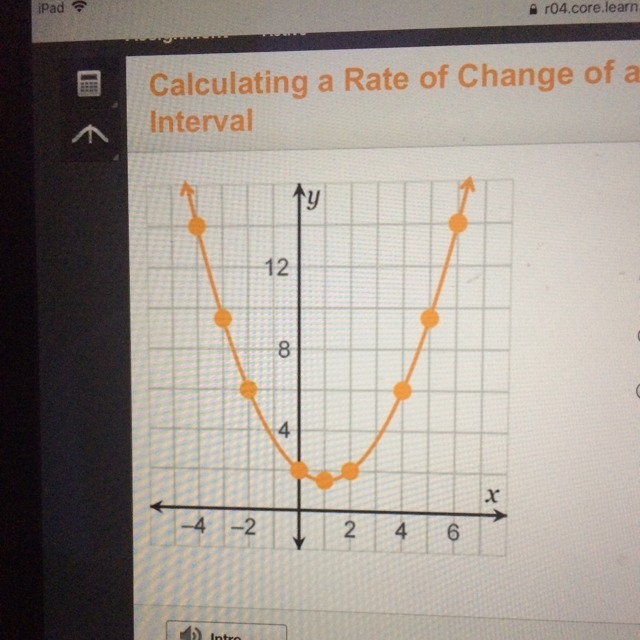 What is the rate of change for the interval between 2 and 6 on the x-axis-example-1