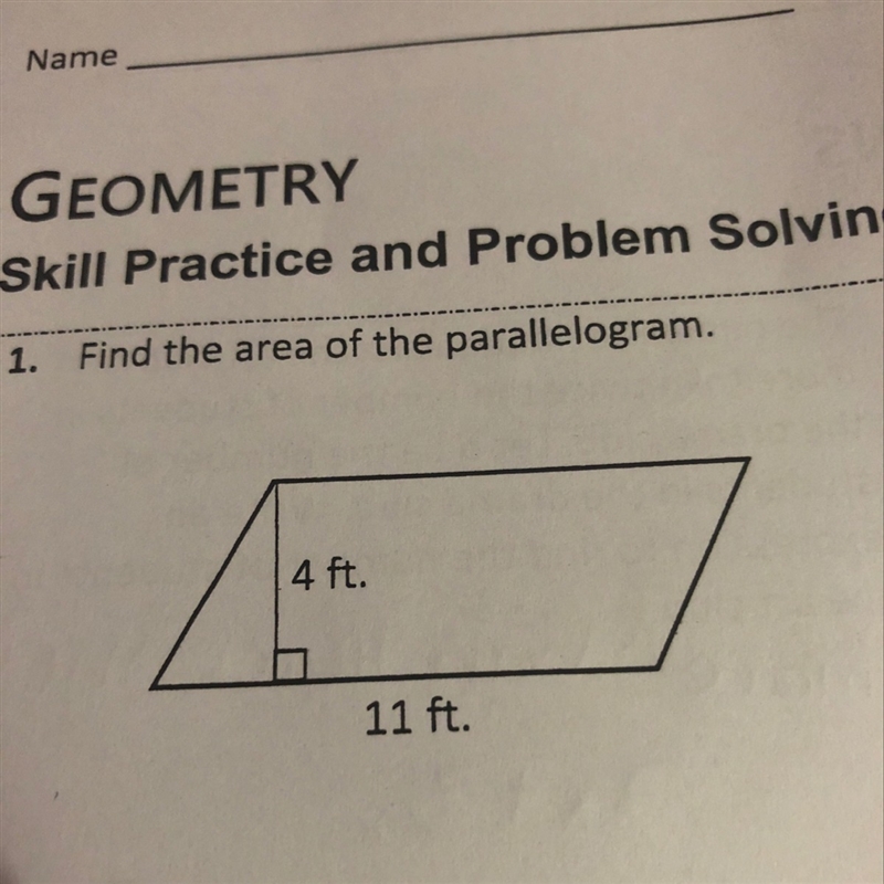 Find the area of the parallelogram 4-example-1