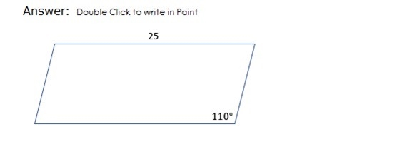 Given the polygon is a parallelogram, label all the sides and angles-example-1