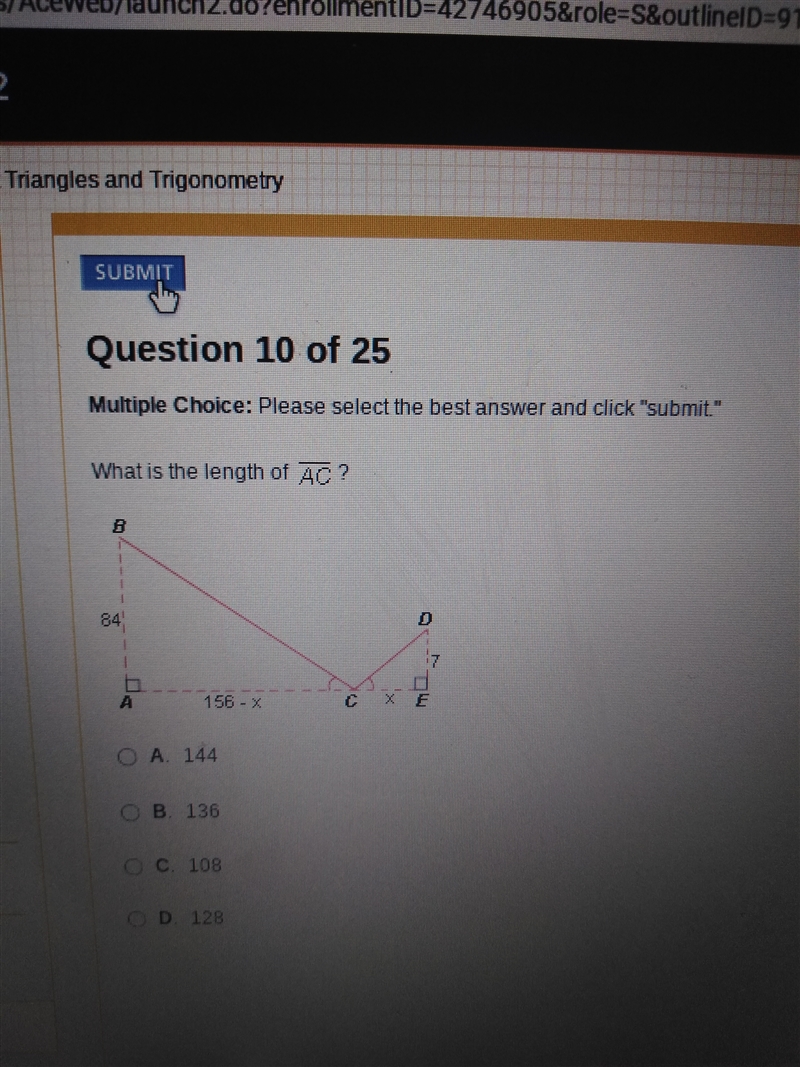 What is the length of AC ?-example-1