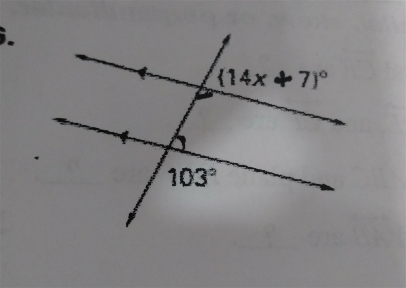 Find the value of x.. is the answer 103? if not how do you figure it our-example-1