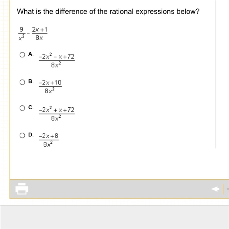 What is the difference of the rational expressions below-example-1