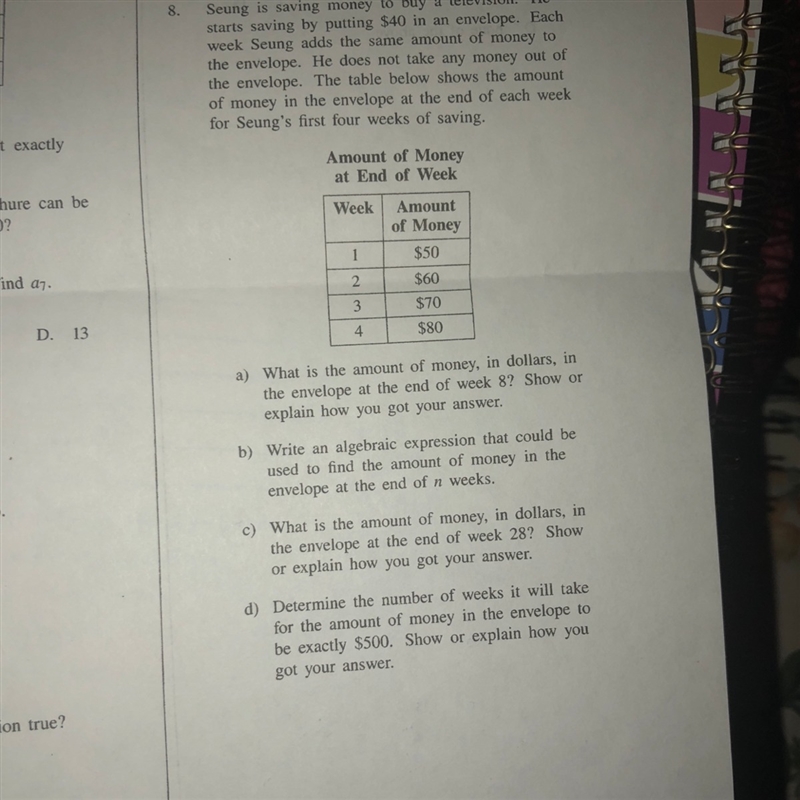 How do I get the equation for the first part in algebraic terms?-example-1