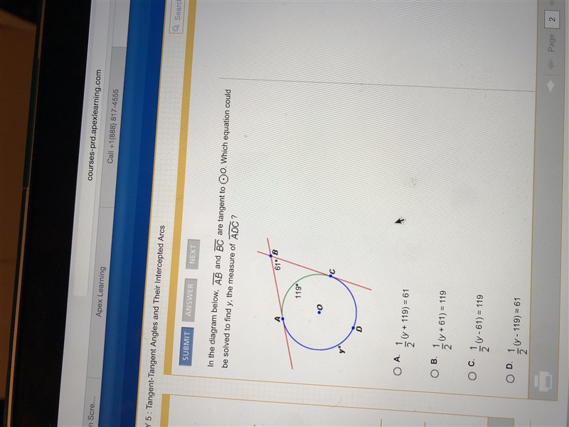 Helppp !!! What is the measure of adc????????-example-1