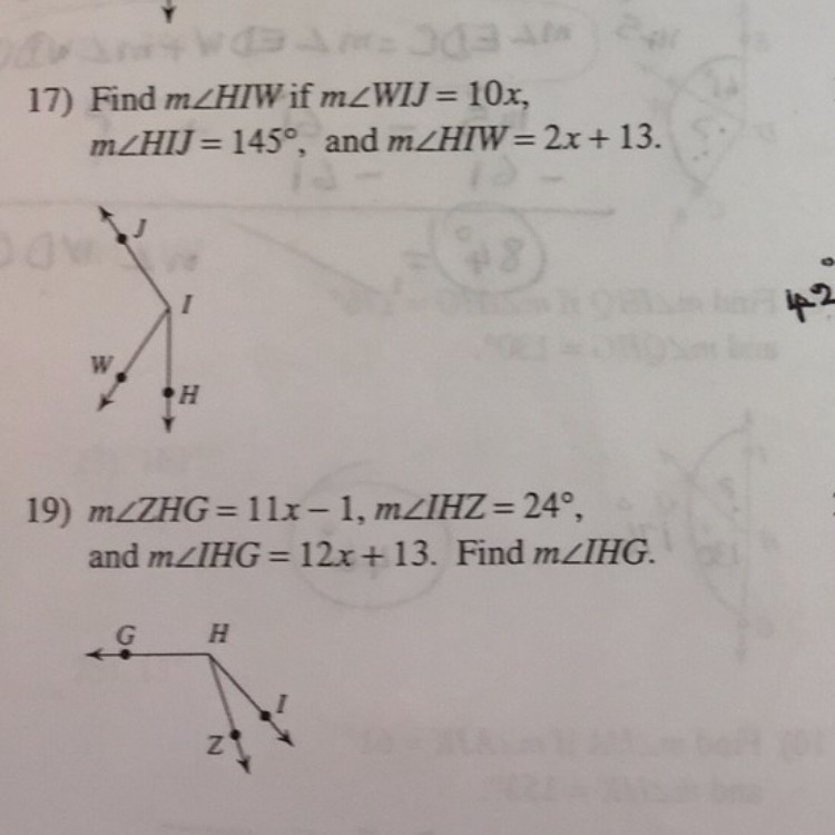 Can somebody please help me with 17 and 19!-example-1