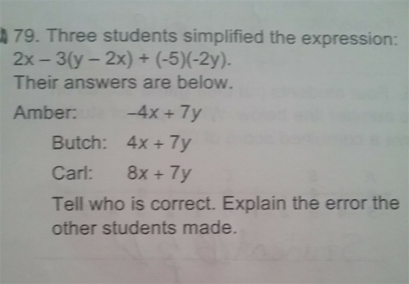 Please help me figure out who is correct Amber,Butch or Carl-example-1