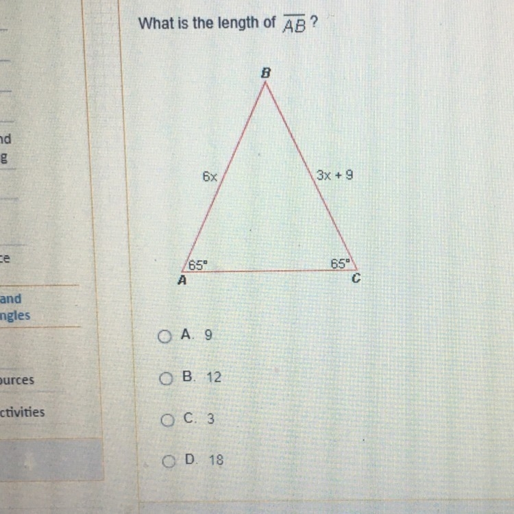 What is length of Ab?-example-1