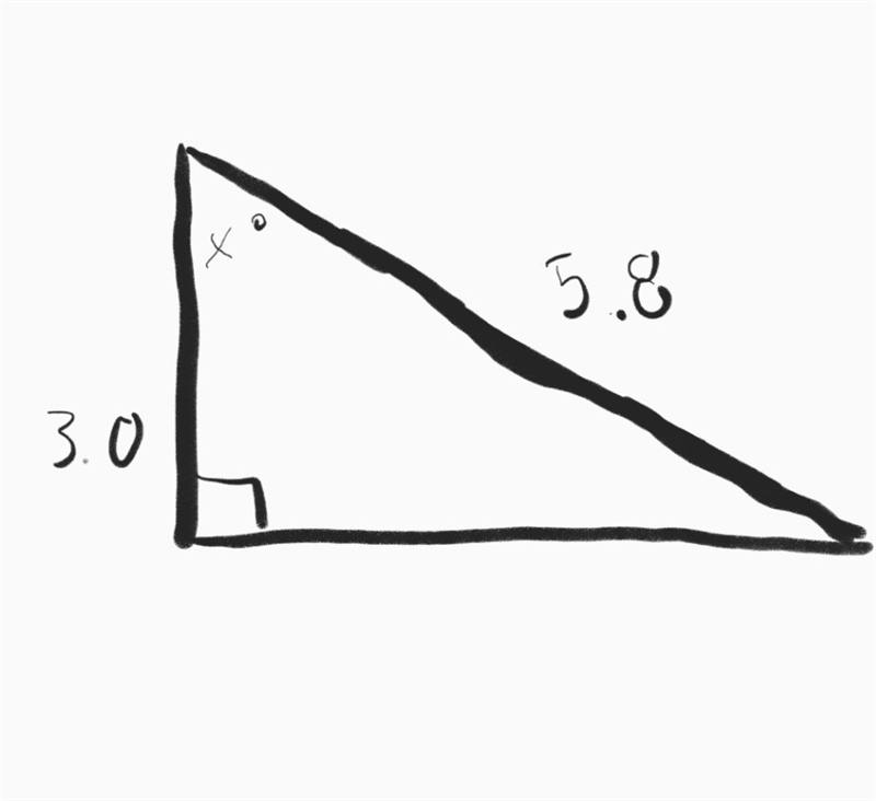 Find the value of x. Round to the nearest degree-example-1