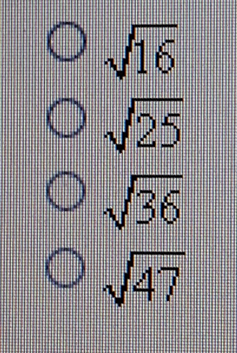 An example of an irrational number is ___.-example-1