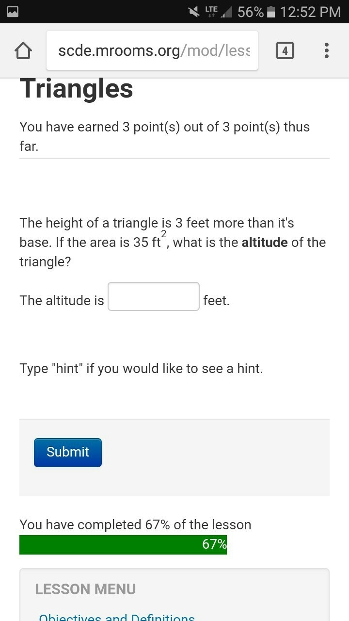 What is the altitude of the triangle?-example-1