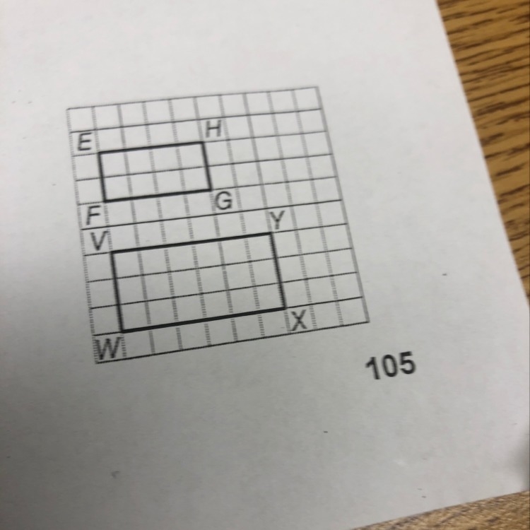 Determine if the two figures are similar by using transformations.-example-1