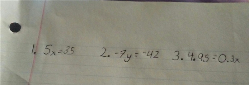 I forgot how to do solving equations by multiplying or dividing. Could someone help-example-1