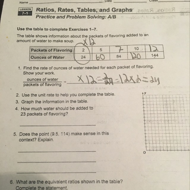 How much water should be added to 23 packets of flavoring-example-1