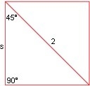 What is the length of side s of the square shown below?-example-1