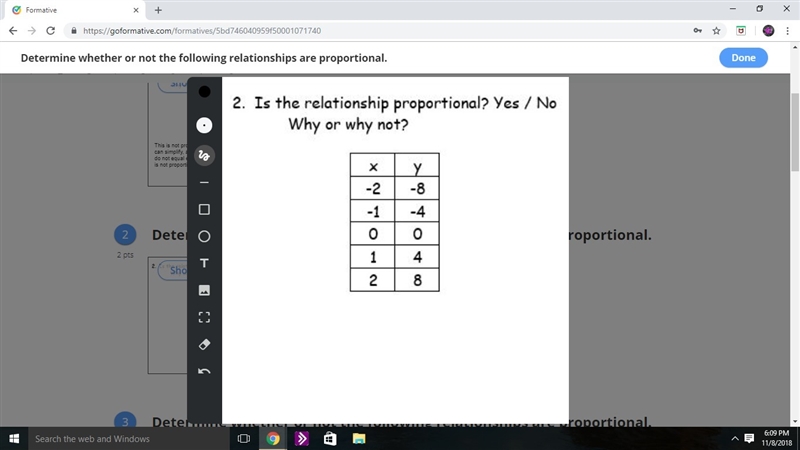 Is this proportional, if yes, how? Thanks!-example-1