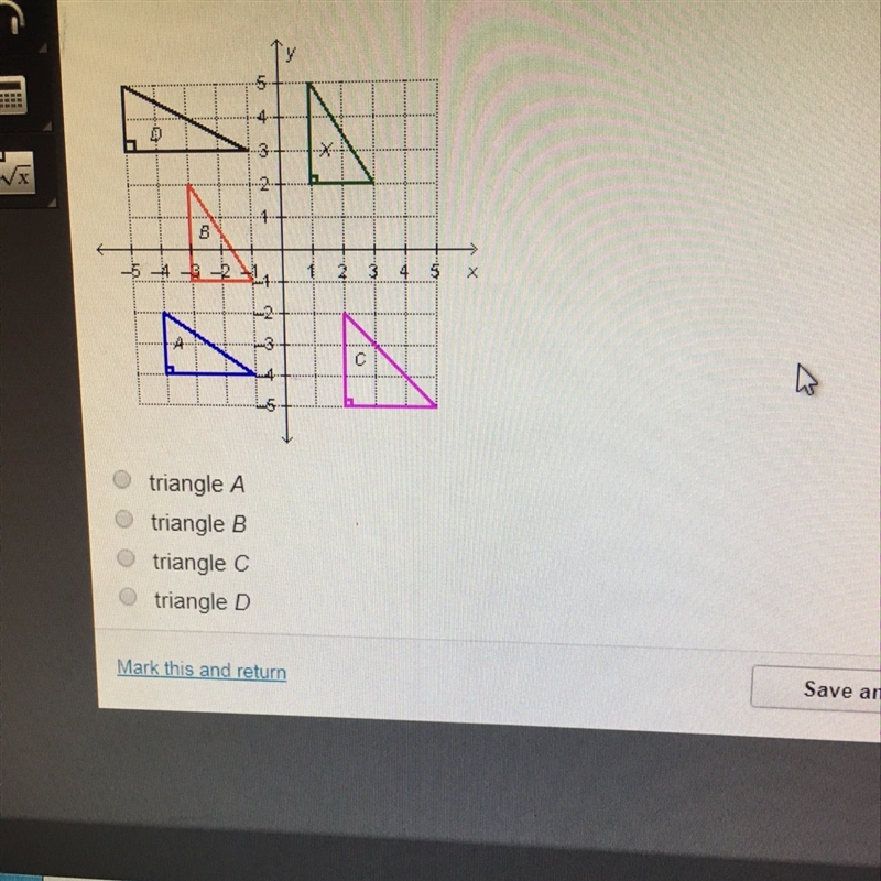 Which triangle is a translation of triangle x?-example-1