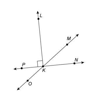 Which angles are complementary? ∠PKO and ∠PKL ∠MKN and ∠OKN ∠LKM and ∠MKN ∠PKO and-example-1