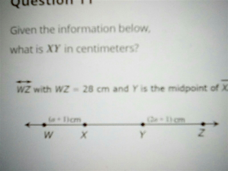 What is XY in centimeters?-example-1