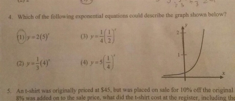 Which of the following exponential equations could describe the graph shown below-example-1