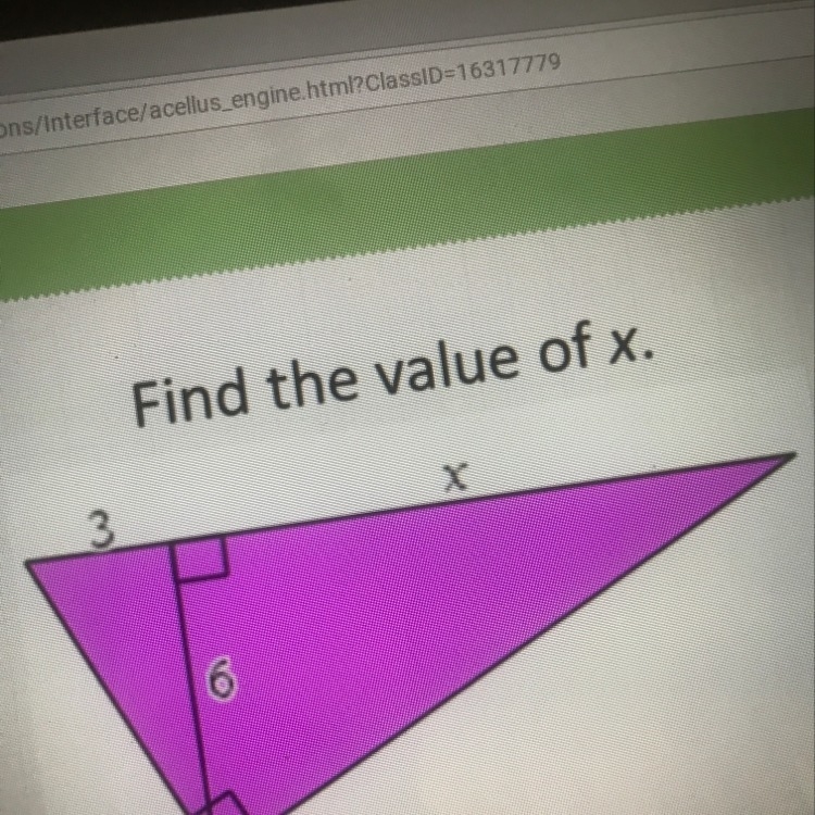 Find the value of x-example-1