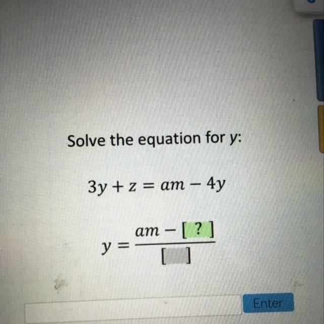 Solve the equation for y-example-1