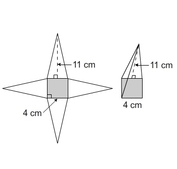 I really need help with is!! What is the lateral surface area of the square pyramid-example-1