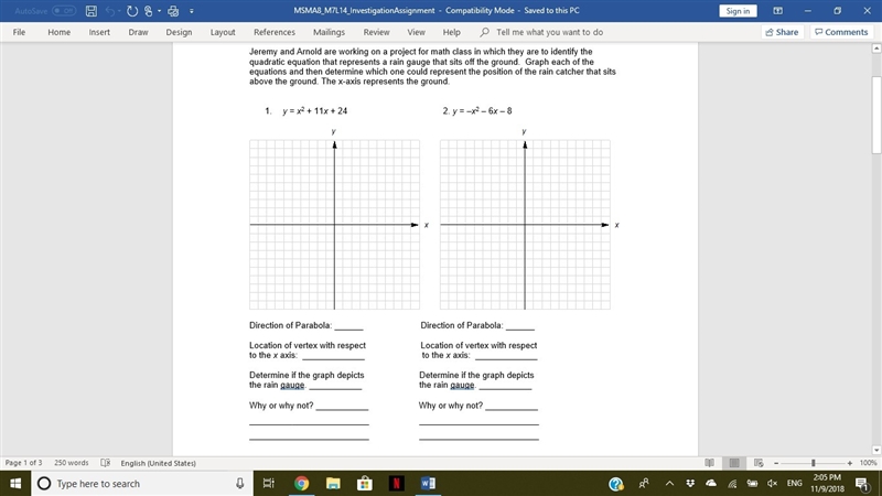 PLEASE HELP!!!! Jeremy and Arnold are working on a project for math class in which-example-1