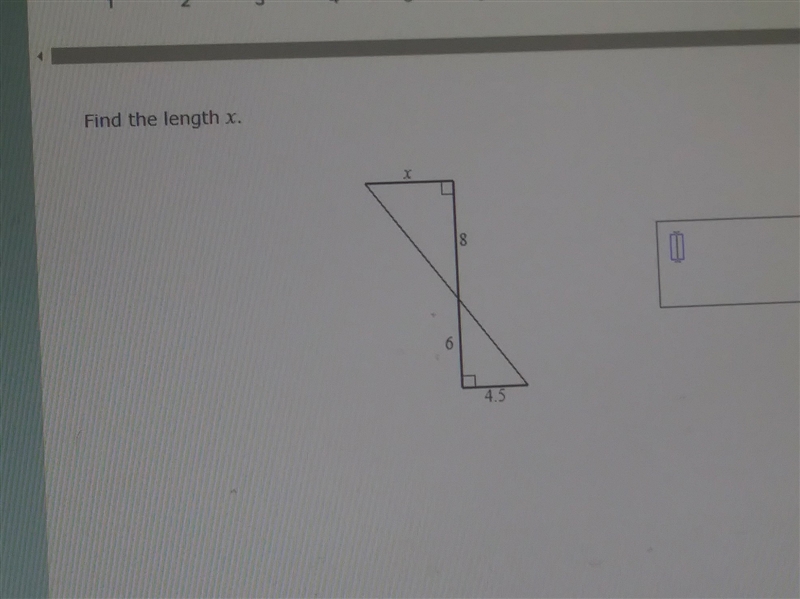 Please help me Find the legth of x-example-1