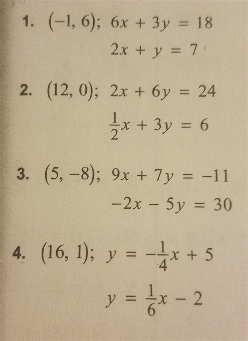 Tell whether the ordered pair is a solution of the system of linear equations.-example-1