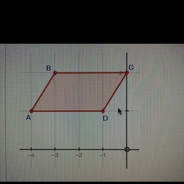 If parallelogram ABCD was reflected over the y-axis ,reflected over the x-axis, and-example-1