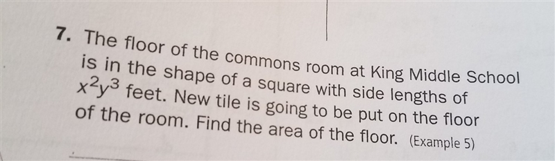 the floor of the commons room at king middle school is in the shape of a square with-example-1