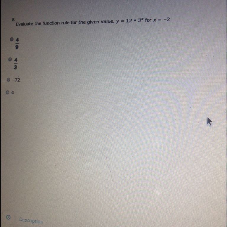 Evaluate the function rule for the given value-example-1