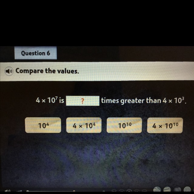 How would i compare? Am i suppose to subtract the exponents?-example-1