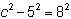 Which equation could be used to find the length of the hypotenuse?-example-4