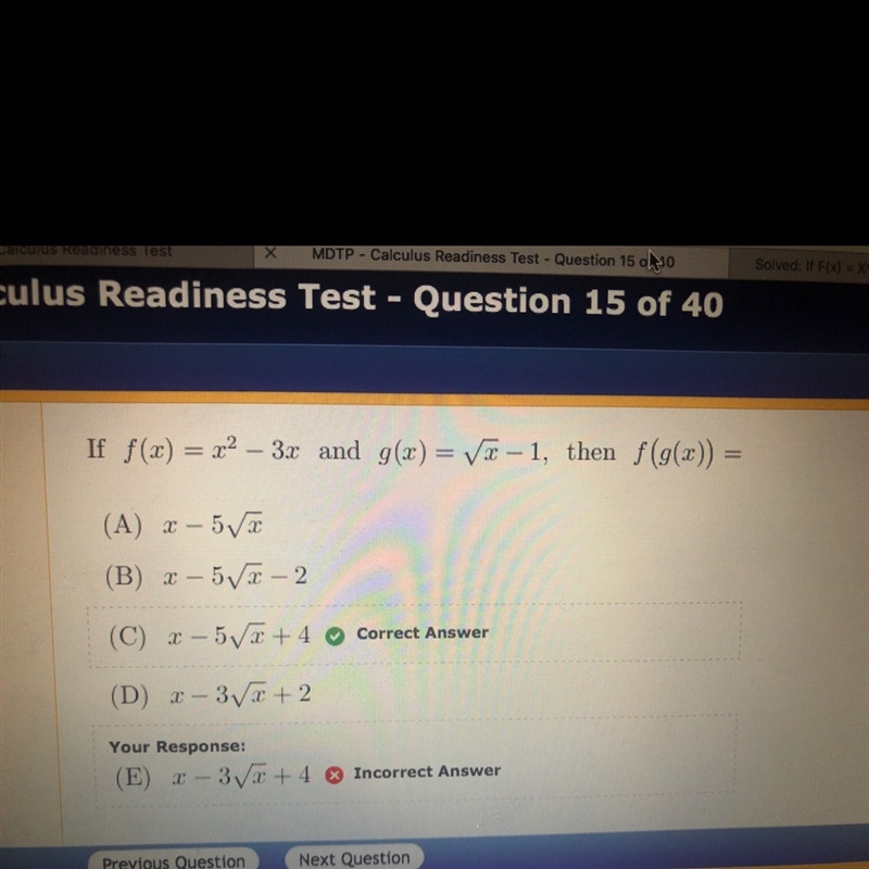 How did they get the -5? I got -3-example-1