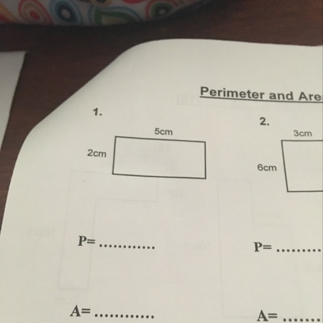 I forgot how to do these... (Perimeter and Area)-example-1