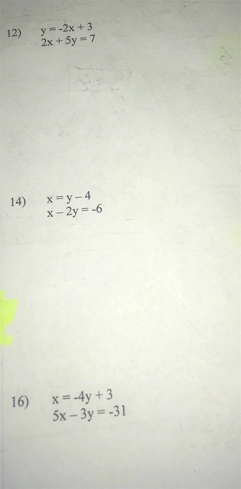 Solve each system help please!!!!!-example-1