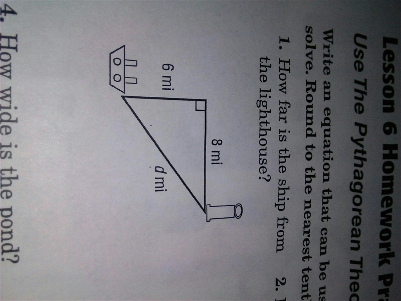 How far is the ship from the lighthouse?-example-1