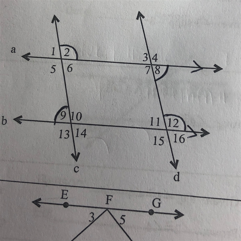 How can you tell that c || d, if it’s given that a || b and 2 is congruent to 12-example-1