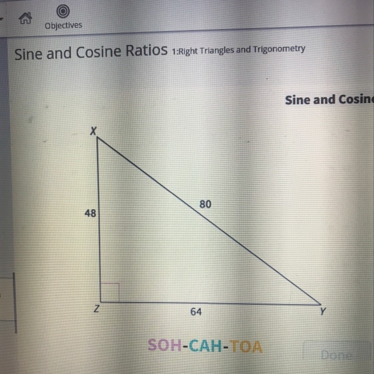 Find the cosine of angle Y-example-1