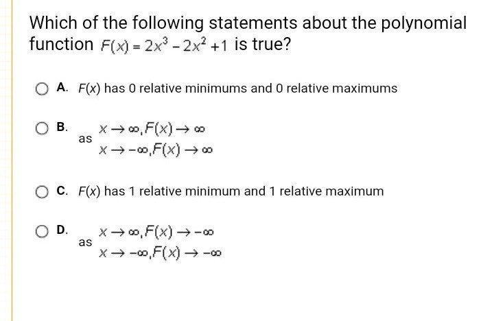 Which of the following statements are true ?????-example-1