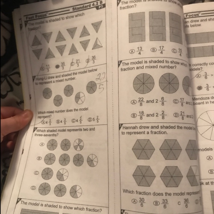 Whose up for mixed numbers fraction easy but have four pages-example-1