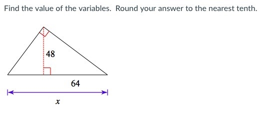 Solve for x: round to nearest tenth-example-1