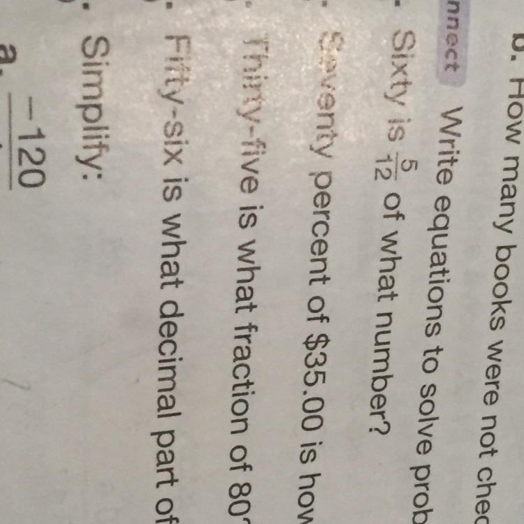 Thirty five is what fraction of 80-example-1