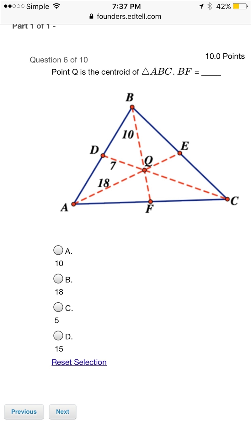 Geometry math question no Guessing and Please show work thank you-example-1