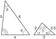 Which two sets of angles are corresponding angles?-example-1