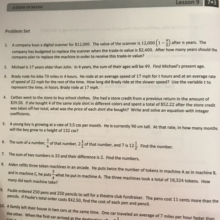 Please help me with #1. I need an equation and the number of years.-example-1