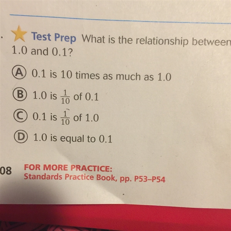 What is the relationship between 1.0 and 0.1-example-1