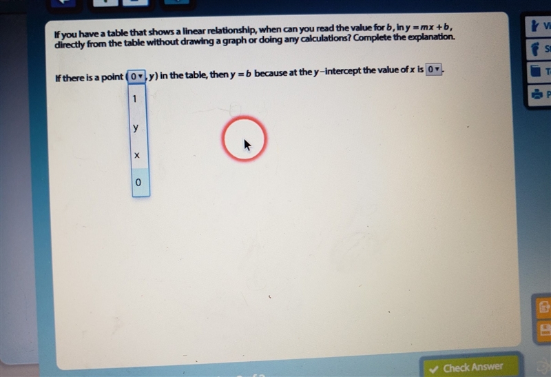 Does anyone know the answer? The options for the second box is "1, y, 0, or b-example-1