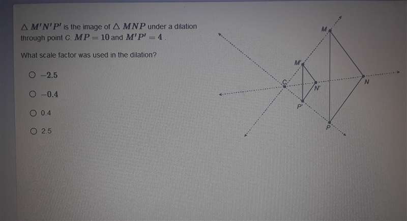 What scale factor was used in the dilation-example-1